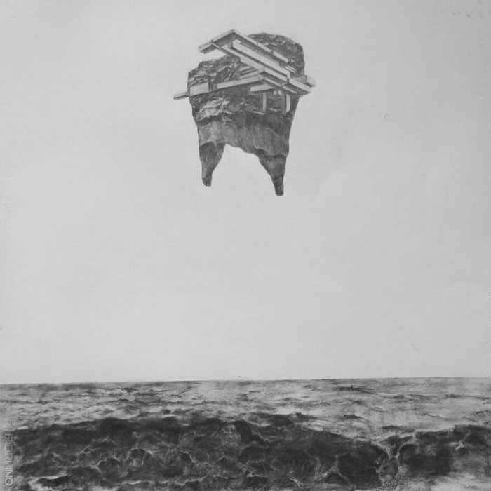 Kyriaki Goni,  The Aegean Datahaven ,2017 [The Antiparos Databunker in 2091, Drawing by  unknown traveler (2)]